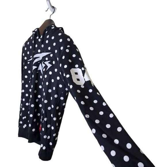 Ron BASS Hoodie Pullover Sweatshirt Patches Mens Size L Black - Picture 4 of 10